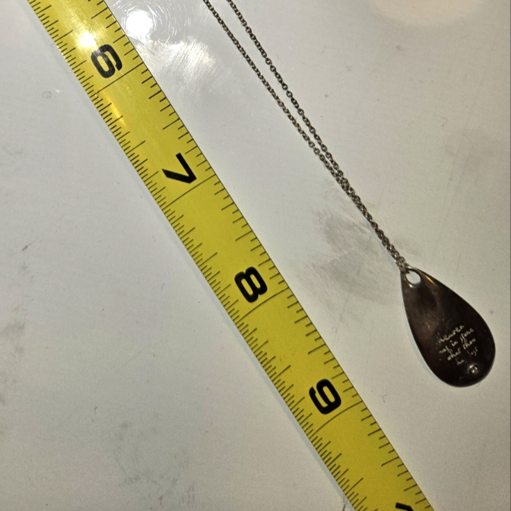 "Heaven has in place What thou hast Lost" Sterling Siver Necklace - Picture 4 of 5